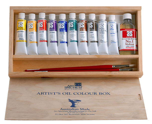 Art Spectrum Artist Oils Set with Mediums and Brushes - Click Image to Close